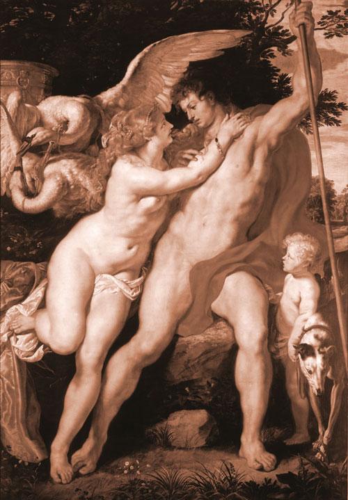 Venus and Adonis after Peter Paul Rubens